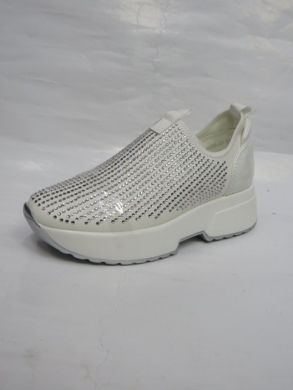 Buty sportowe damskie na płaskim (36-41) 8656 WHITE