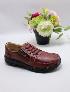 Półbuty damskie na płaskim (36-42) 26123-7 RED