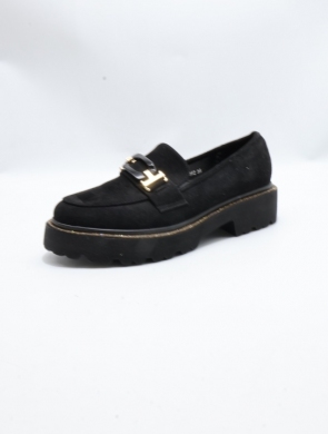 Mokasyny damskie na płaskim (36-41) 11362 BLACK