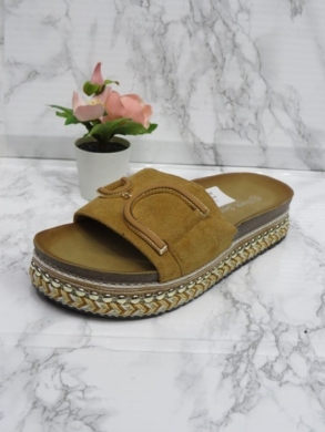 Klapki damskie na koturnie (36-41) 888-525 CAMEL