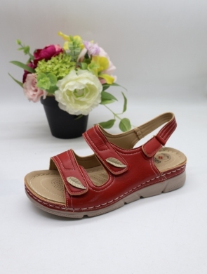 Sandały damskie na płaskim (36-41) 29789-7 RED
