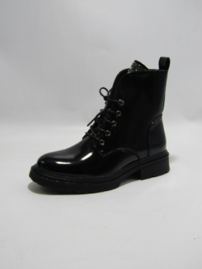 Botki damskie ocieplane na płaskim (36-41) 238-1 BLACK