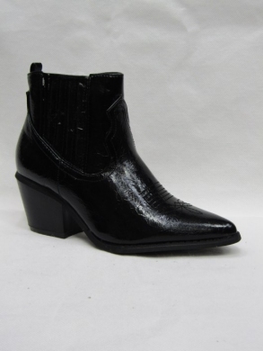 Botki damskie na obcasie (36-41) 22-220 BLACK