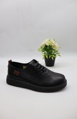 Półbuty damskie na płaskim (39-43) DTC06-15 BLACK