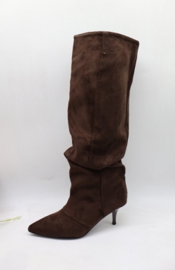 Kozaki damskie na szpilce (36-41) 52226 BROWN