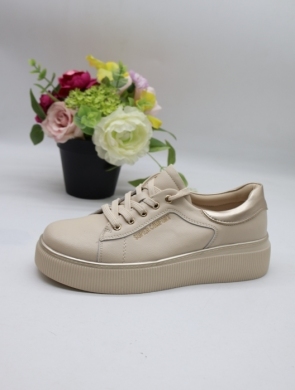 Buty sportowe damskie na płaskim (36-41) 6872 BEI