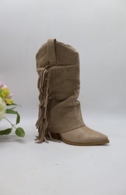 Kozaki damskie na obcasie (36-41) YY-95 BEIGE