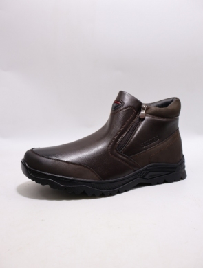 Botki męskie ocieplane (41-46) M8120 BROWN