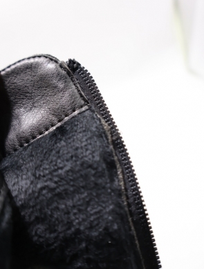 Botki damskie ocieplane na obcasie (36-41) 68113-1 BLACK