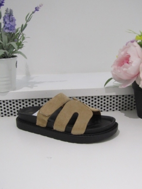 Klapki damskie na płaskim (36-41) XZ-002 BEIGE