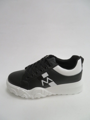 Sneakersy damskie niskie (36-41) VL125 BLACK/WHITE