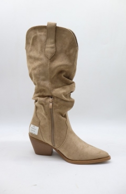 Kozaki damskie na obcasie (36-41) 8558 KHAKI