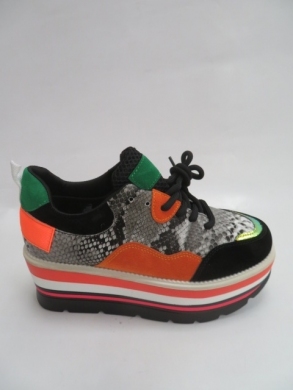 Sneakersy damskie niskie (36-41) R-470 BLACK