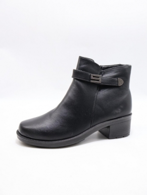 Botki damskie ocieplane na obcasie (36-41) 22T16-1 BLACK