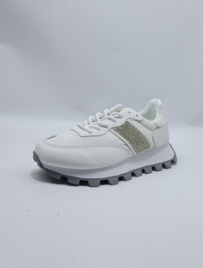 Buty sportowe damskie na płaskim (36-41) 88-120 WHITE