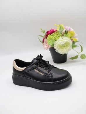 Buty sportowe damskie na płaskim (36-41) 6872 BLACK
