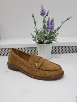 Mokasyny damskie na płaskim (36-41) 1500 CAMEL