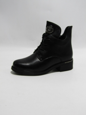 Botki damskie ocieplane na płaskim (36-41) G726-1 BLACK
