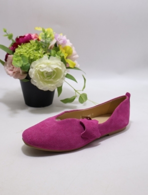 Baleriny damskie (36-41) B-130 PINK/SKÓRA