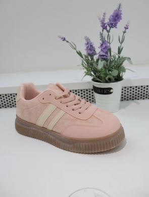 Buty sportowe damskie na płaskim (36-41) BL633 PINK