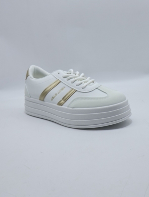 Buty sportowe damskie na płaskim (36-41) SL-A61 WH/GOLD