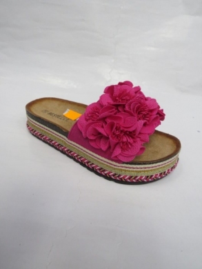 Klapki damskie na koturnie (36-41) LS065 FUCHSIA