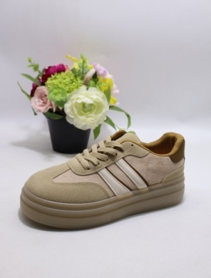 Buty sportowe damskie na płaskim (36-41) A021 KHAKI