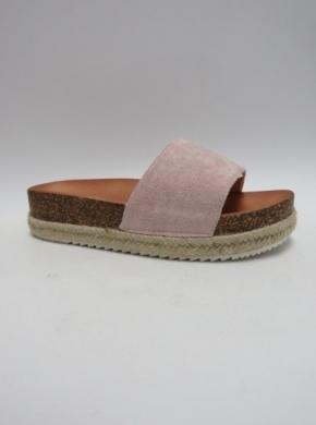 Klapki damskie na koturnie (36-41) DF850 ROSA