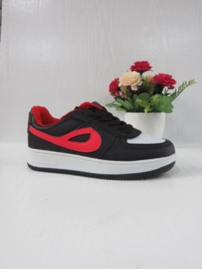 Buty sportowe młodzieżowe (36-41) DN91-52 BLACK/RED