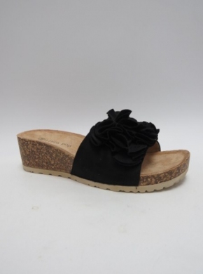 Klapki damskie na koturnie (36-41) SM302 BLACK