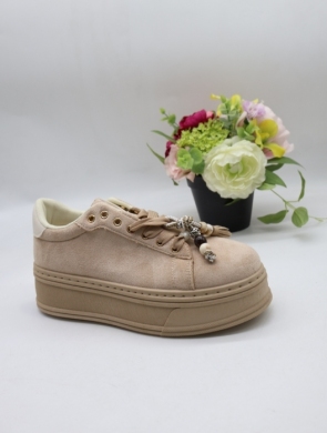 Buty sportowe damskie na płaskim (36-41) 6865 KHAKI