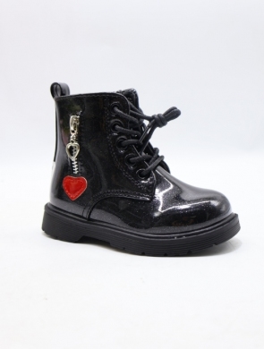Botki dziewczęce ocieplane (20-25) 9913A BLACK
