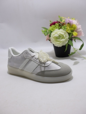 Buty sportowe damskie na płaskim (36-41) K1752 WHITE