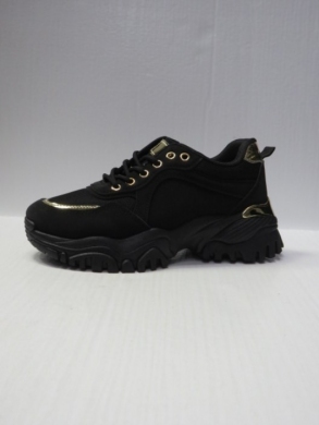 Buty sportowe damskie na płaskim (36-41) D232-2 BLACK