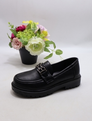 Mokasyny damskie na płaskim (36-41) 2309 BL/PU