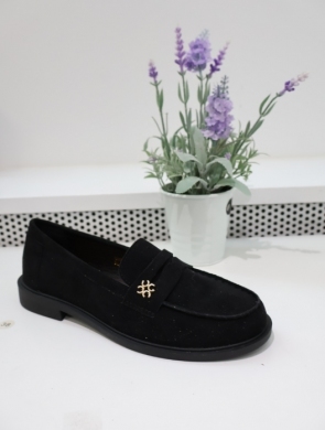 Mokasyny damskie na płaskim (36-41) 1500 BLACK