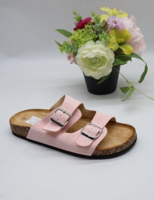 Klapki damskie na płaskim (36-41) 2751 PINK