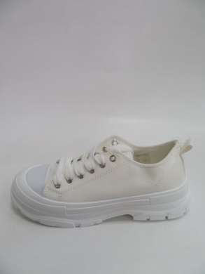 Trampki Damskie na koturnie (36-41) L-161 WHITE