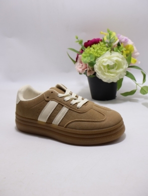 Buty sportowe damskie na płaskim (36-41) K1758 KHAKI