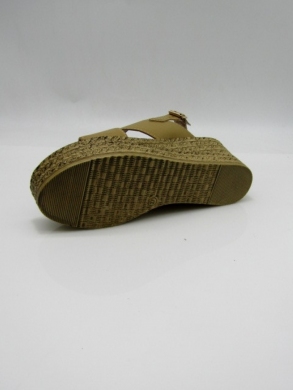 Sandały damskie na koturnie (36-41) 4020 BEIGE