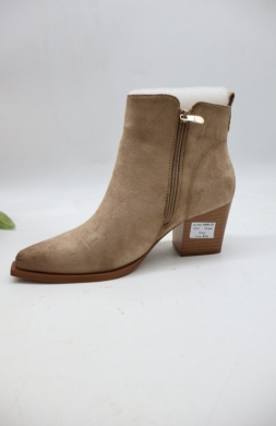 Botki damskie na obcasie (36-41) 1986-25 BEIGE