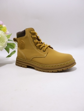 Botki chłopięce ocieplane (32-37) KC204 CAMEL/BR