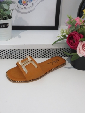 Klapki damskie na płaskim (36-41) MT520 CAMEL