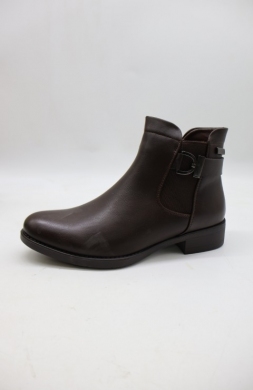 Botki damskie ocieplane na płaskim (36-41) 325 BROWN