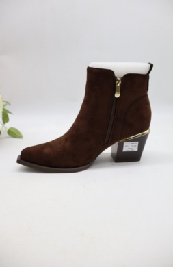 Botki damskie na obcasie (36-41) 1986-22 BROWN