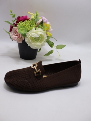 Mokasyny damskie na płaskim (36-41) 2931 BROWN