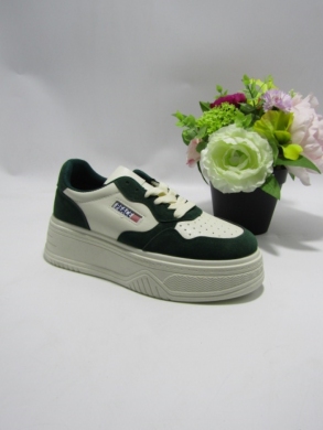 Buty sportowe damskie na płaskim (36-41) 9108 GREEN