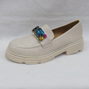 Mokasyny damskie na płaskim (36-41) 3676 BEIGE