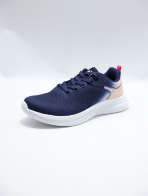Buty sportowe damskie na płaskim (37-41) LXC8605-H NAVY/PINK