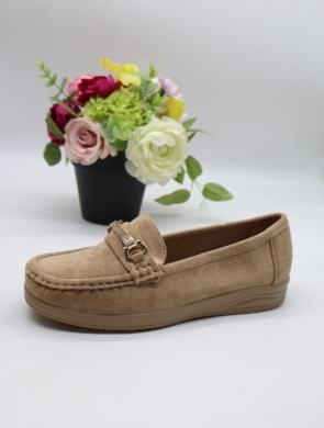 Mokasyny damskie na płaskim (36-41) 5325 KHAKI
